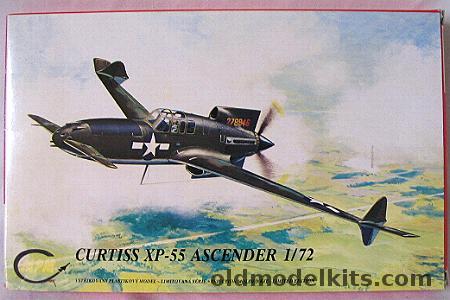 MPM 1/72 Curtiss XP-55 Ascender - Bagged, 72020 plastic model kit